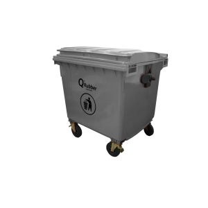 Contenedor gris para reciclaje o basura de 1.100 lts.