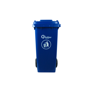 Contenedor azul para reciclaje o basura de 120 lts.