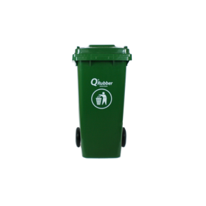 Contenedor verde para reciclaje o basura de 120 lts